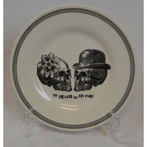 Til Death Do Us Part Halloween Set Of X4Dinner Plates Royal Stafford 11” - NEW